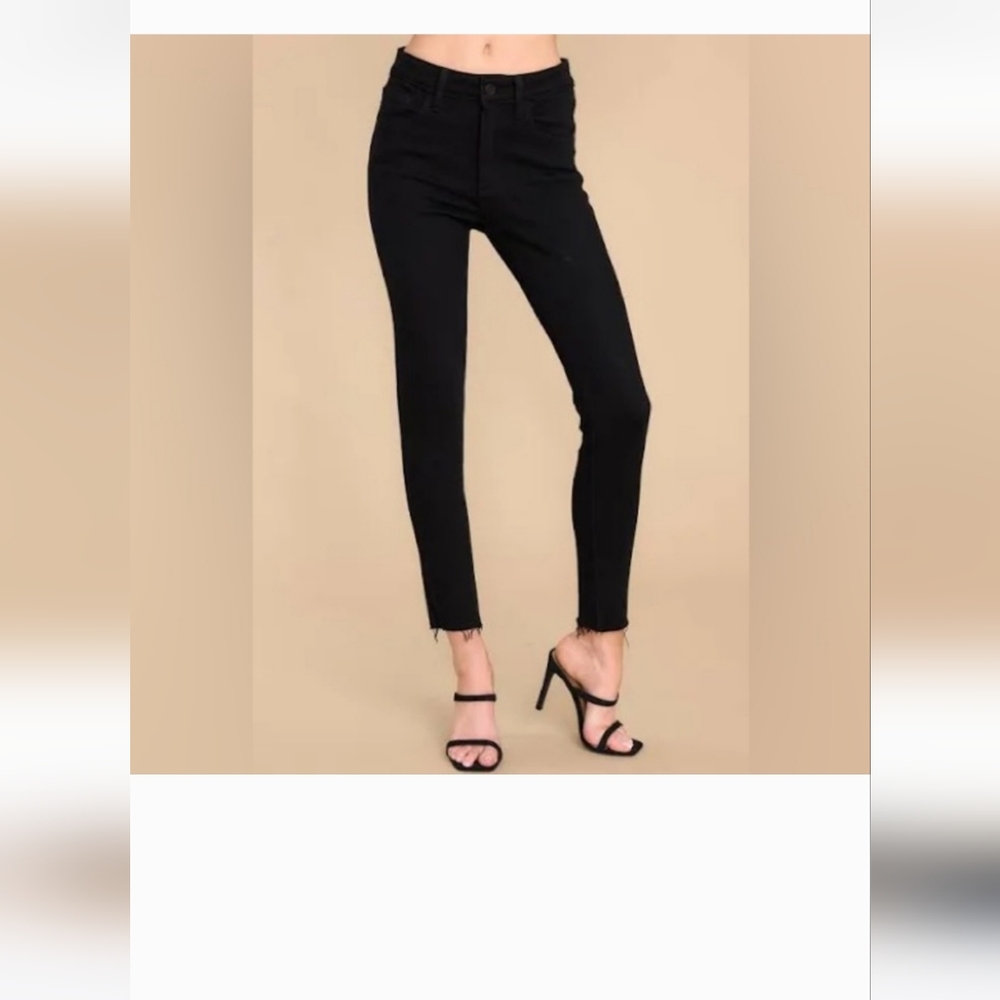 STS BLUE Emma Black Step Hem Skinny Jean